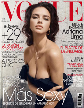 Adriana Lima para Vogue