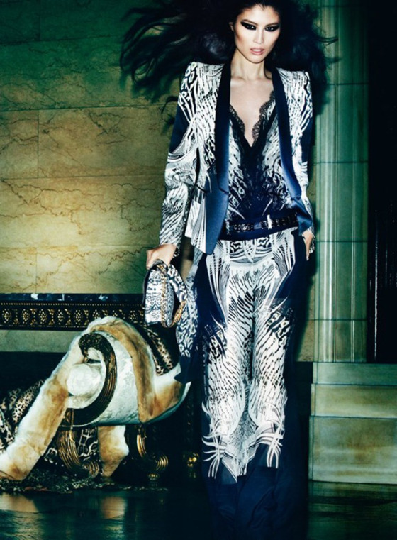 Sui He, imagen de Roberto Cavalli Primavera Verano 2013