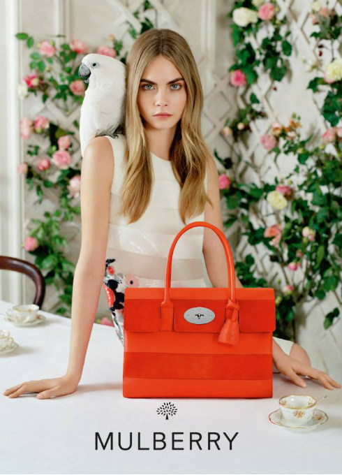Cara Delevingne imagen de Mulberry, SS 2014