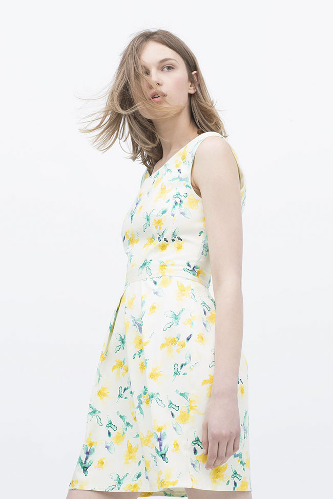Tendencias Zara Estampado floral en camisas y vestidos colección
