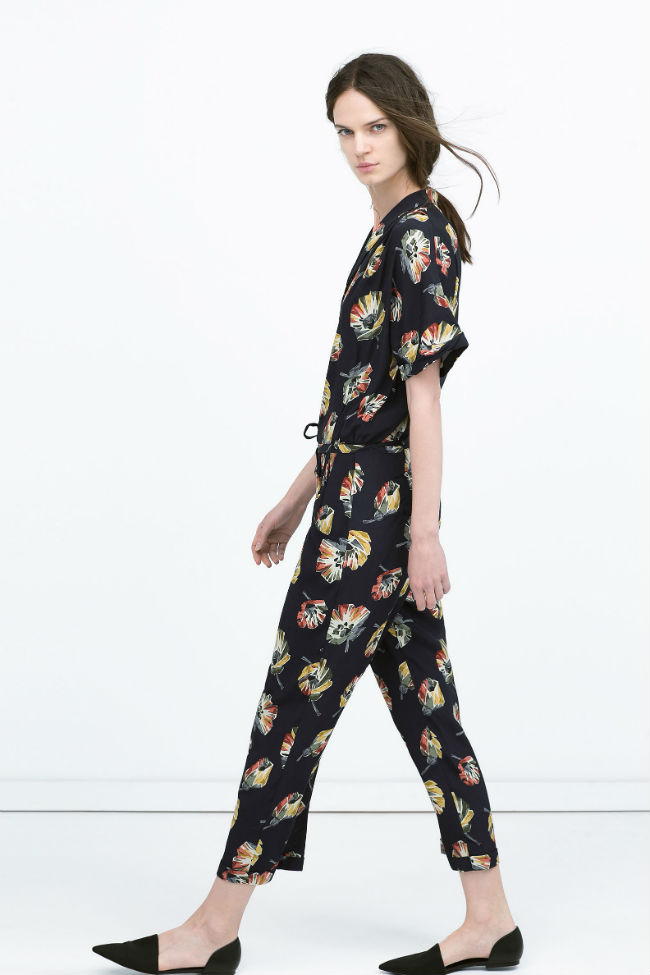 servir Deflector ritmo Monos largos en colores lisos y estampados en Zara Mujer colección  primavera verano 2015 - Modalia.es