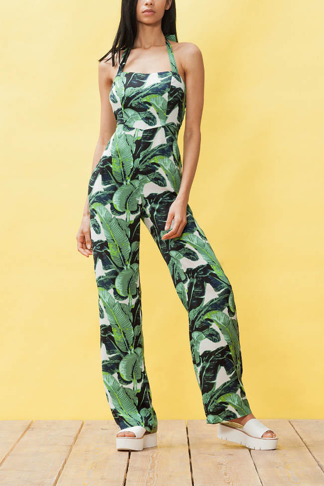 Mono estampado tropical Stradivarius
