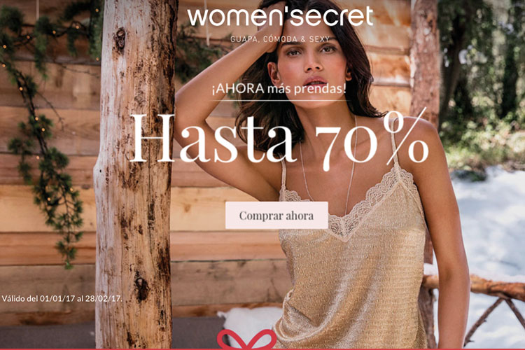 Descuentos 70% Women'secret