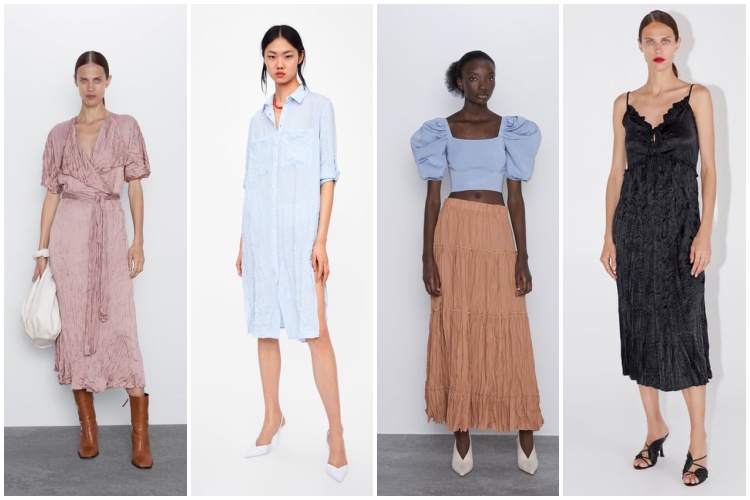 Tendencia tejido arrugado