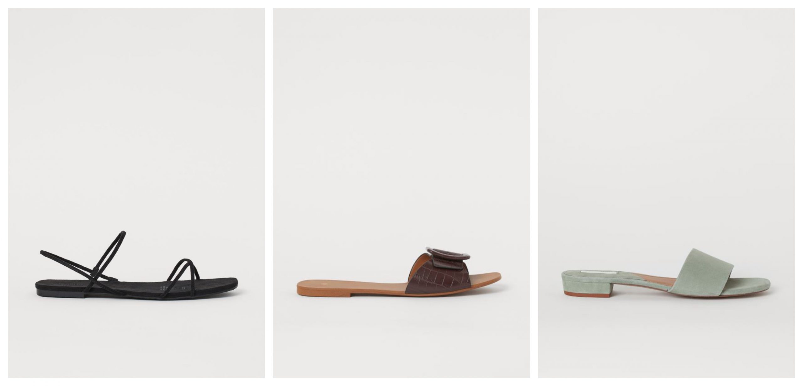 3 ideas de sandalias planas rebajadas de H&M para lucir este verano.