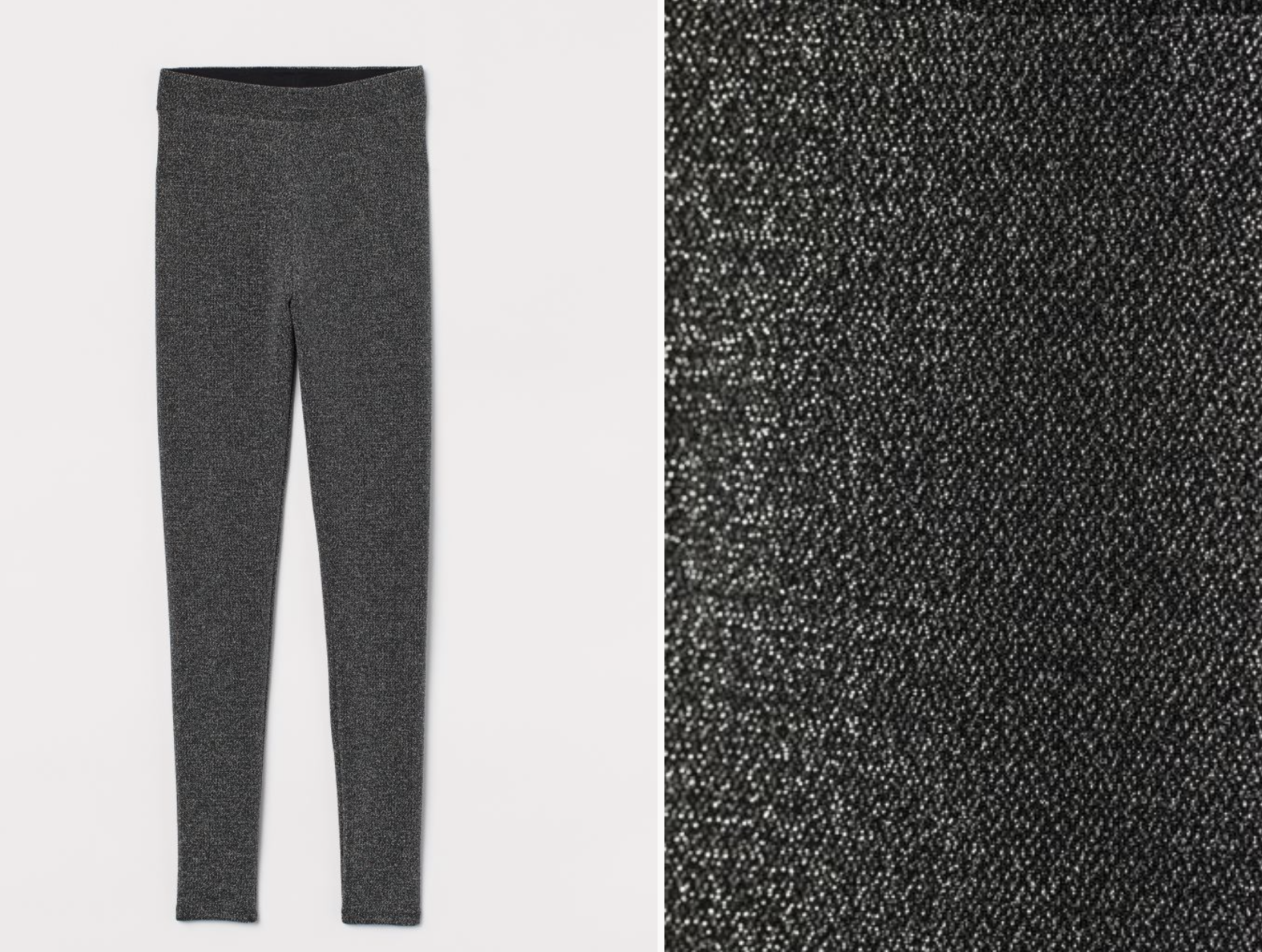 Pantalones metalizados de H&M